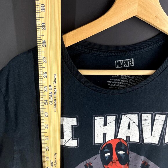 Marvel Deadpool "I Have Issues" Black T-Shirt Size L - Picture 4 of 5